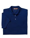 Harriton Herren 159 g Easy Blend Polo mit Tasche Marine