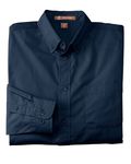 Harriton Men's Tall 3.1 oz. Essential Poplin Navy