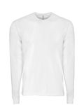 Next Level Apparel Unisex Langarm-Crew aus Veloursleder WEISS