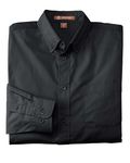 Harriton Men's Tall 3.1 oz. Essential Poplin BLACK