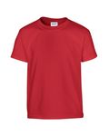Gildan Youth - T-shirt en coton épais ROUGE