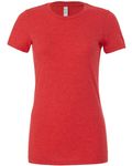 Bella + Canvas Maglietta da donna The Favorite Rosso erica