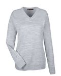 Harriton Damen-Pilbloc-Pullover mit V-Ausschnitt GRAUE HIMMEL