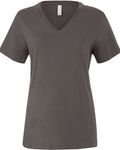 Bella + Canvas Ladies' Relaxed Jersey V-Neck T-Shirt Asphalt