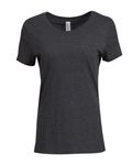 Threadfast Apparel Ladies' Triblend Short-Sleeve T-Shirt Black Triblend