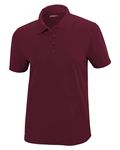 Polo femme CORE365 Origin Performance Piqu Bourgogne