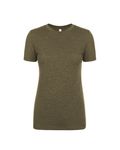 Next Level Apparel Ladies' Triblend Crew Military Green