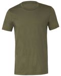 Bella + Canvas T-Shirt unisexe en jersey Vert militaire