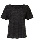 Bella + Canvas Ladies' Slouchy T-Shirt Black Marble