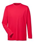 Top a Maniche Lunghe Cool & Dry Performance da Uomo di UltraClub ROSSO