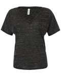 Bella + Canvas - t-shirt à col en V pour dames Marbre noir