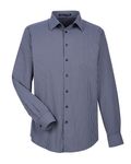 Devon & Jones CrownLux Performance - Camicia da uomo a mini quadri tono su tono Marina Militare