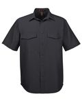 Camicia Key West Performance Staff a maniche corte da uomo Harriton NERO