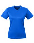 UltraClub - T-shirt à col en V Cool & Dry Sport pour dames ROYAL