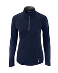 North End Damen Radar Quarter-Zip Performance Langarm-Top Klassisch Marine
