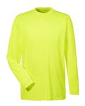 Top a Maniche Lunghe Cool & Dry Performance da Uomo di UltraClub Giallo brillante