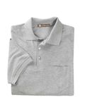 Harriton Herren 159 g Easy Blend Polo mit Tasche GRAUE HIMMEL