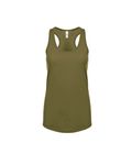 Canotta Ideal Racerback da donna di Next Level Apparel Verde militare
