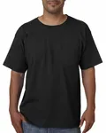 Bayside Adult Kurzarm-T-Shirt mit Tasche SCHWARZ