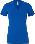 Bella + Canvas Ladies' Relaxed Jersey V-Neck T-Shirt TRUE ROYAL