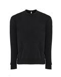 Next Level Apparel Unisex Santa Cruz Pocket Sweatshirt BLACK