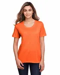 CORE365 Damen Fusion ChromaSoft Performance T-Shirt Campus Orange