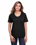 CORE365 Damen Fusion ChromaSoft Performance T-Shirt SCHWARZ