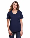 CORE365 Damen Fusion ChromaSoft Performance T-Shirt Klassisch Marine