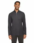 CORE365 Herren Fusion ChromaSoft Pique Quarter-Zip Kohlenstoff