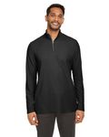 CORE365 Herren Fusion ChromaSoft Pique Quarter-Zip SCHWARZ