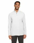 CORE365 Herren Fusion ChromaSoft Pique Quarter-Zip WEISS