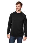 CORE365 Unisex Fusion ChromaSoft Fleece Crew Pullover BLACK