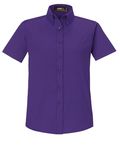 CORE365 Damen Optimum Kurzarm Twill Shirt Campus Lila