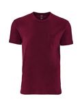Next Level Apparel Unisex Pocket Crew Maroon