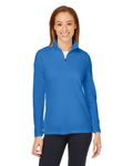 Devon & Jones New Classics Performance Quarter-Zip pour dames BLEU FRANCAIS