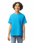 Gildan Youth - T-shirt en coton épais Heather Sapphire