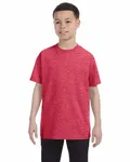 Gildan Youth - T-shirt en coton épais Rouge bruyère