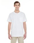 Gildan Unisex Heavy Cotton Pocket T-Shirt WHITE