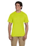 Gildan Adult 50/50 Pocket T-Shirt SAFETY GREEN