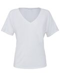 Bella + Canvas - t-shirt à col en V pour dames BLANC