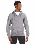 J America Felpa con cappuccio in pile full-zip Premium per adulti Oxford