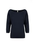 Next Level Apparel Damen French Terry 3/4-Ärmel Raglan Mitternachtsmarine