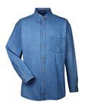 UltraClub Men's Cypress Denim withPocket Indigo