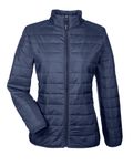 CORE365 Prevail Packbare Damen-Pufferjacke Klassisch Marine