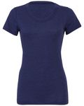 Bella + Canvas - Maglietta da Donna in Triblend a Maniche Corte Navy Triblend
