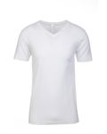 Next Level Apparel - V en coton pour hommes BLANC