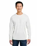 Harriton Unisex Charge Snag and Soil Protect Long-Sleeve T-Shirt WHITE
