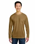 Harriton Unisex Charge Snag and Soil Protect Long-Sleeve T-Shirt Coyote Brown