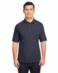 Harriton Herren 170 g Ringspun-Baumwolle Piqu Kurzarm-Poloshirt Marine