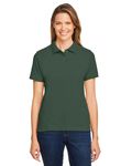 Harriton Ladies' 170 g Ringspun-Baumwolle Piqu Kurzarm-Poloshirt Dunkelgrün